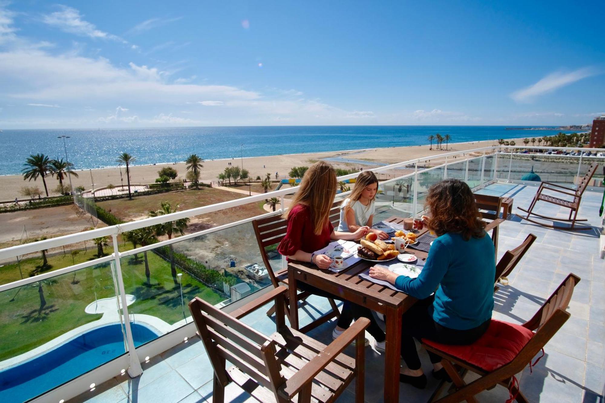 Seafront Penthouse Almeria Roquetas de Mar Extérieur photo